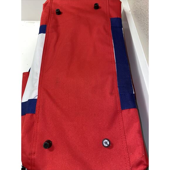 Lacoste Live Parfums Gym Sport Duffle Bag Tennis Racquetball Red White Blue - Picture 8 of 11